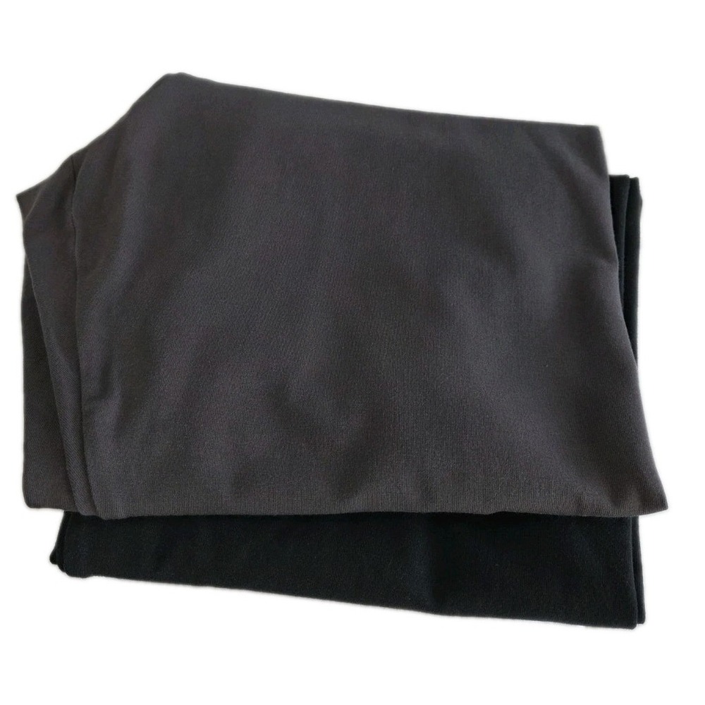 J.Jill Pima Ankle Leggings Lot of 2 Pairs Womens Large Gray Black Stretch - Picture 2 of 9